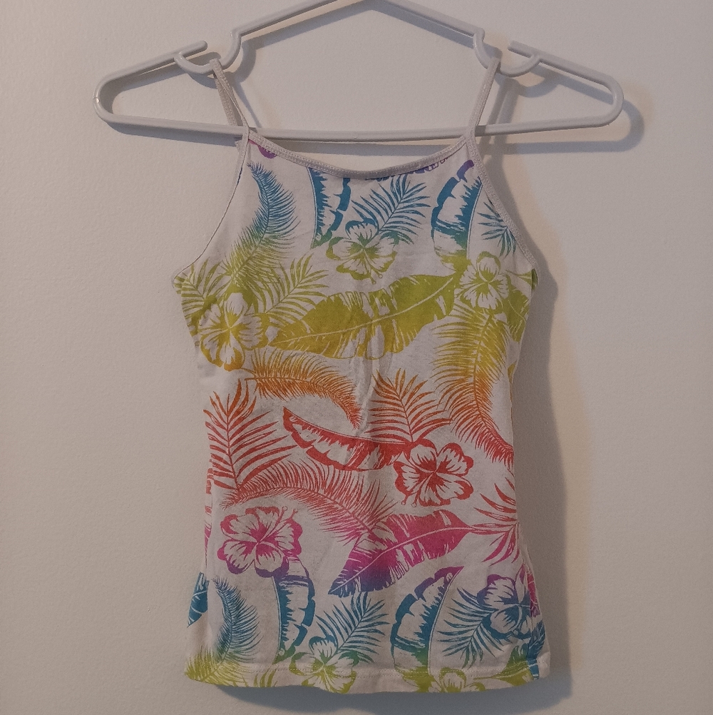 Free With A Bundle George Multicolor Tropical Tank Top